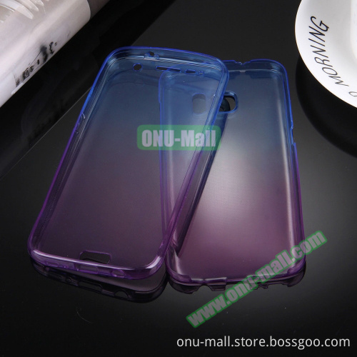 Protective Case for Samsung Galaxy S7 Case, ouble-sided Gradient Color TPU Cover for Galaxy S7